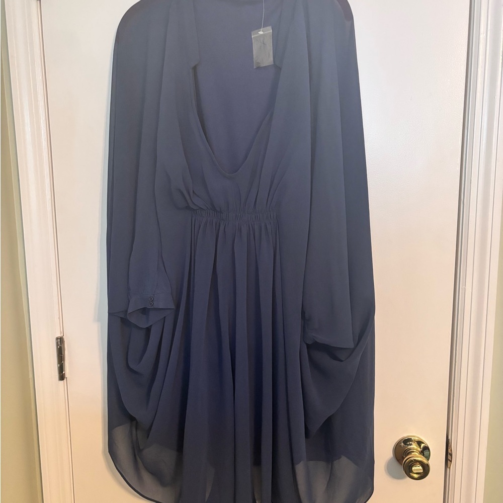 VENUS Elegant Navy Blue Dress